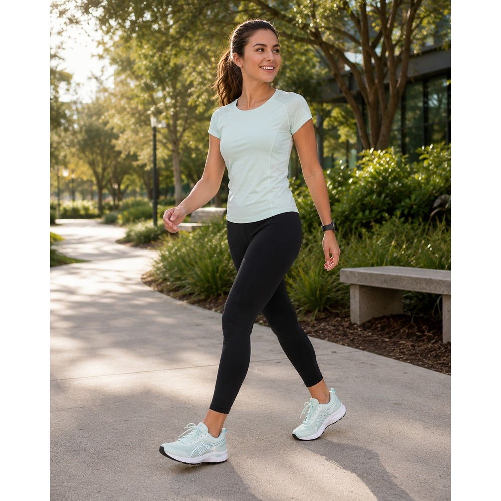 Asics Womens Gel-Contend 9 Running Sz7.5 Shoes Soothing Sea/Oasis Green 1012B681 - Picture 2 of 13